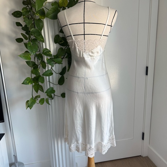 Vintage Christian Dior Silk Lace Slip Dress - Picture 2 of 7